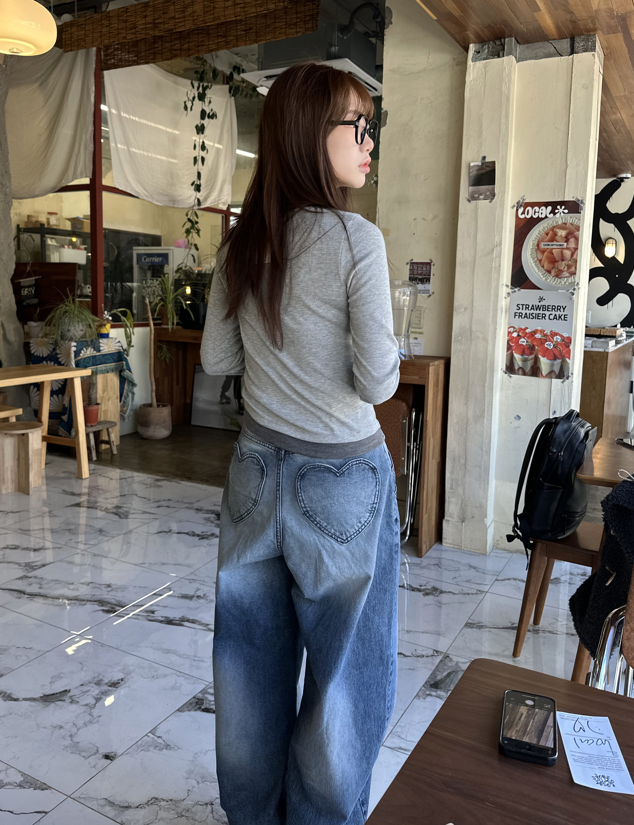 위시러브미 셔링 레이어드 티셔츠 4 color