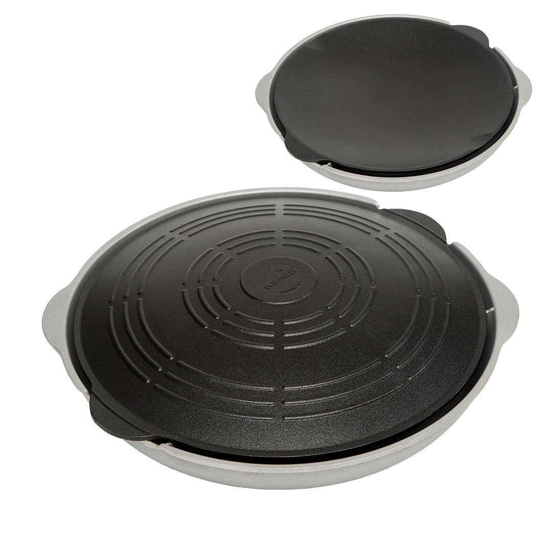 국산 2in1 대디스타 이고다 양면 그리들 솥뚜껑구이판 33cm 전용가방포함