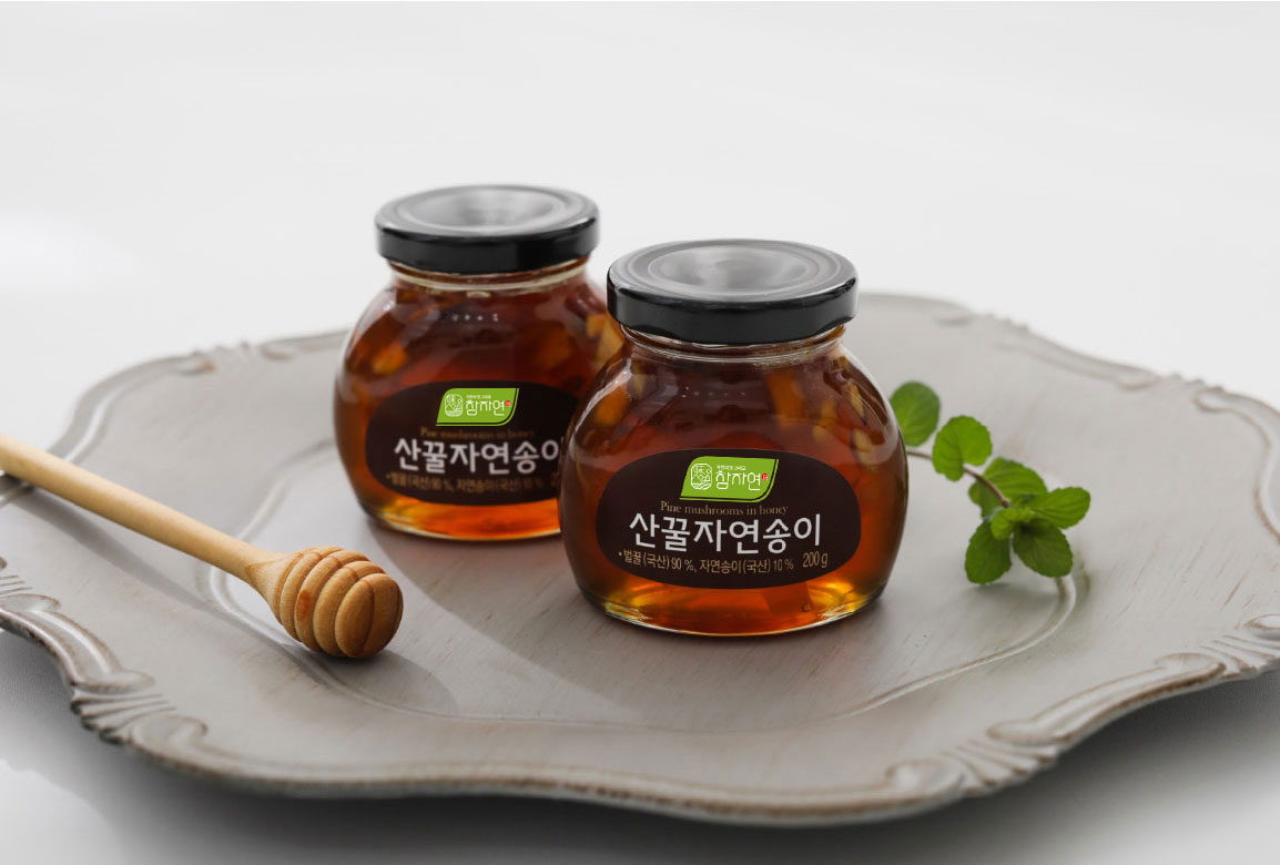 천연 벌꿀 선물 세트 국내산 고급 꿀 자연 송이버섯 명절 졸업 상견례 답례품 200gx2 - 상세 이미지 2