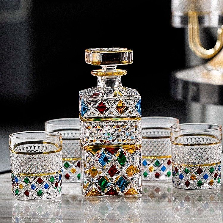 크리스탈 위스키병 양주병 술병 와인병 유리 공병 보관병 - 상세 이미지 3