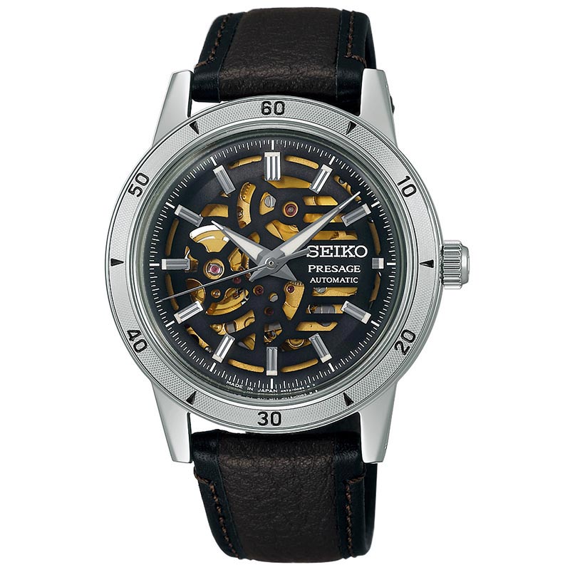 세이코 SEIKO 프레사지 오토매틱 오픈하트 블랙 SARY257 남성 손목 드레스 시계 - 메인 이미지