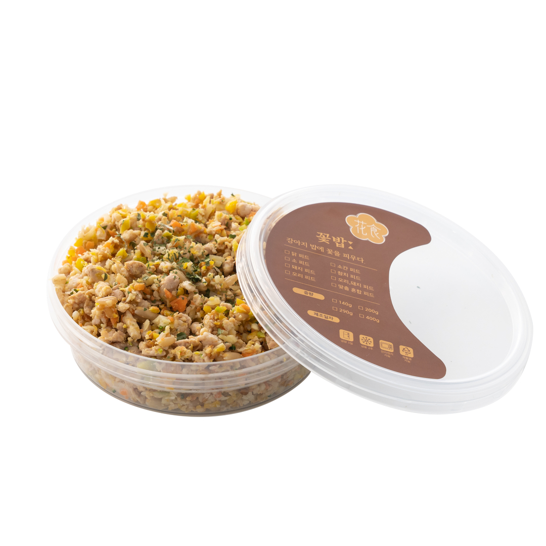강아지화식 내추럴피드 자연식 사료 오리돼지피드 오리+돼지, 140g, 8개 - 상세 이미지 3