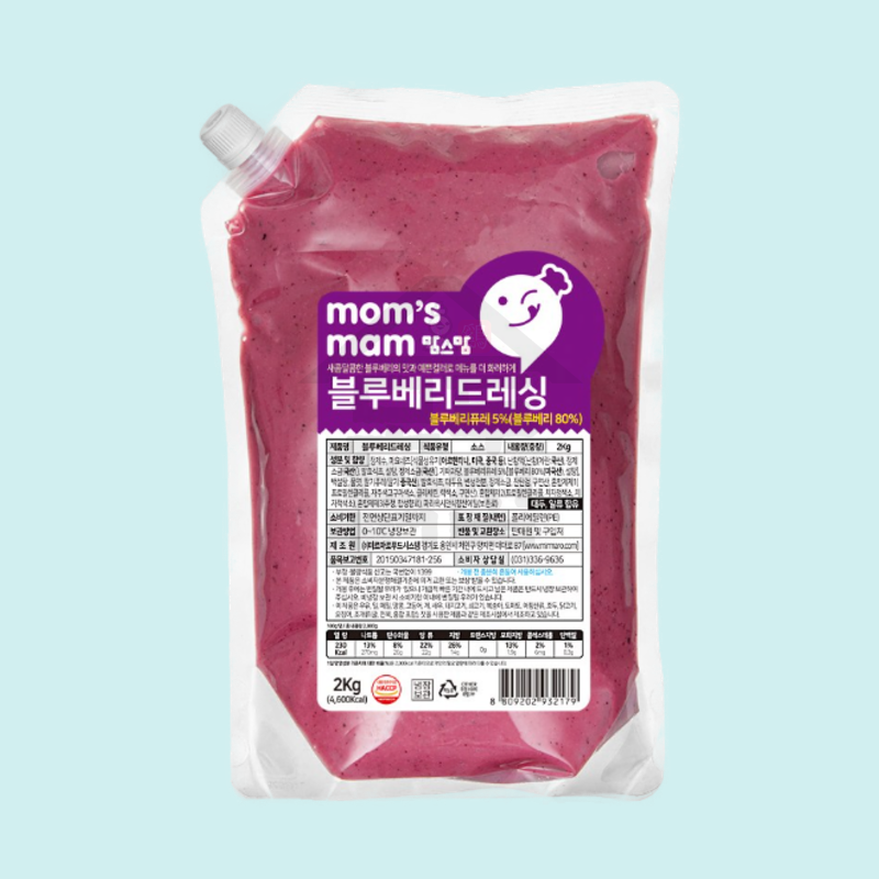 미르마로 맘스맘 블루베리드레싱 2kg x 5봉지 블루베리소스 - 상세 이미지 3