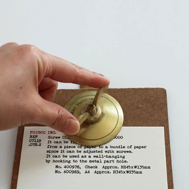 푸에브코 PUEBCO SCREW CLIPBOARD 스크류 클립보드 A4 196252 - 상세 이미지 3