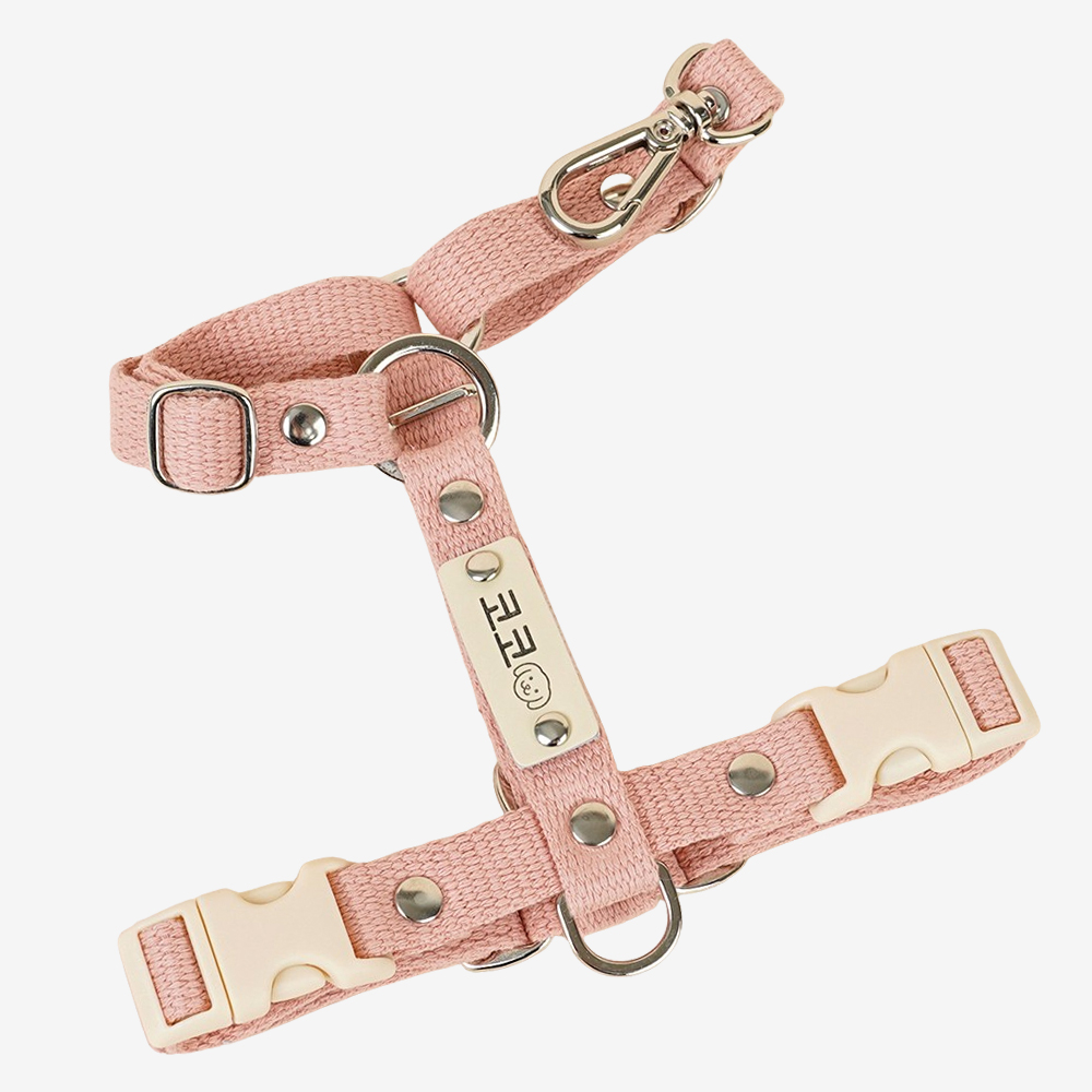 앞섬방지 H형 강아지 하네스 가슴줄 XS 후크형 - 상품 이미지
