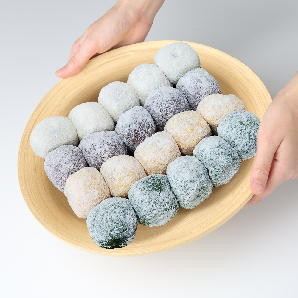 30년전통 찹쌀모찌떡 맛집 4색 4미 왕찹쌀떡 팥앙금떡 택배 55g 20개세트 - 상품 이미지