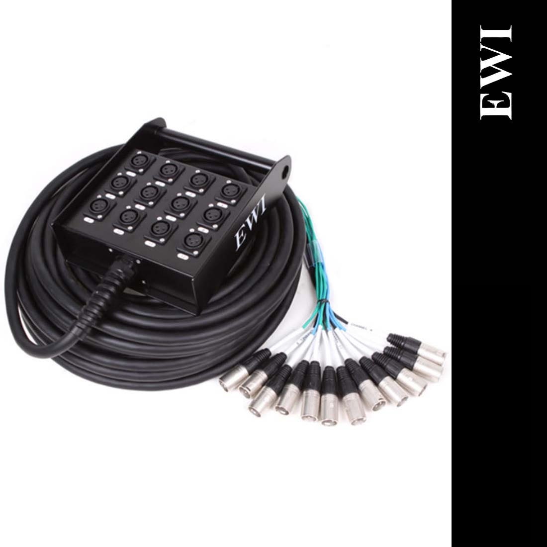 EWI PSX-12 10m 12채널 멀티케이블 케이블 박스 XLR 스네이크 - 상품 이미지