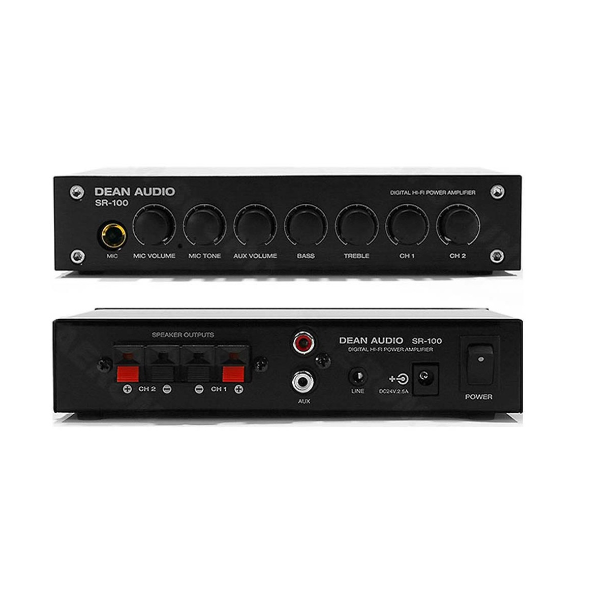 2채널 매장 앰프 미니앰프 스피커앰프 카페 업소용 DEAN AUDIO SR-100 제품 이미지