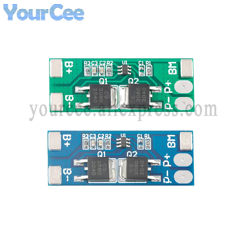 리튬 배터리 보호 보드 모듈 보조배터리 셀 팩 충전용 PCB PCM BMS 2S 6.4V 7.4V 8A 2 개 : 현진7