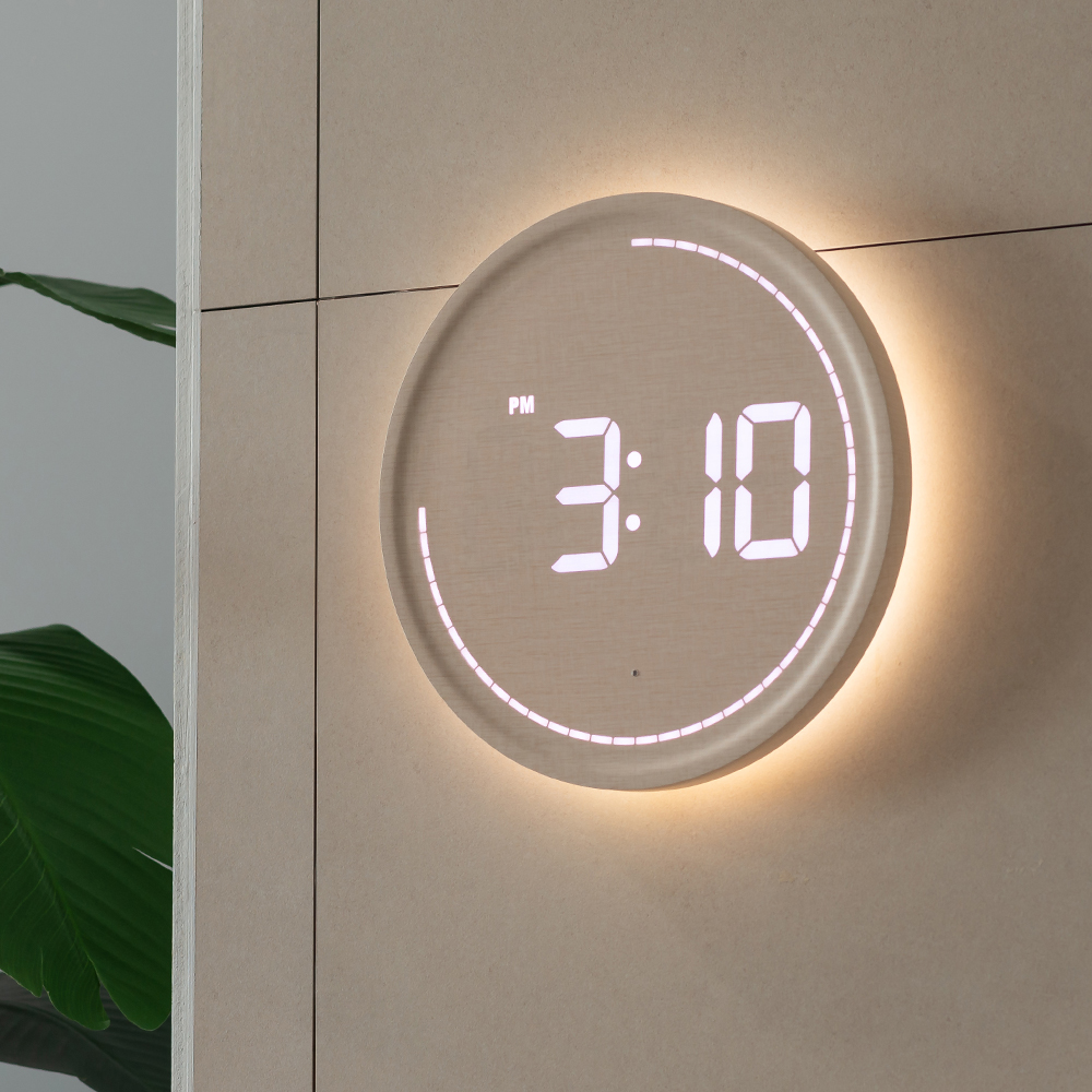플라이토 백라이트 3세대 써클 LED 벽걸이 시계 30cm - 상세 이미지 4