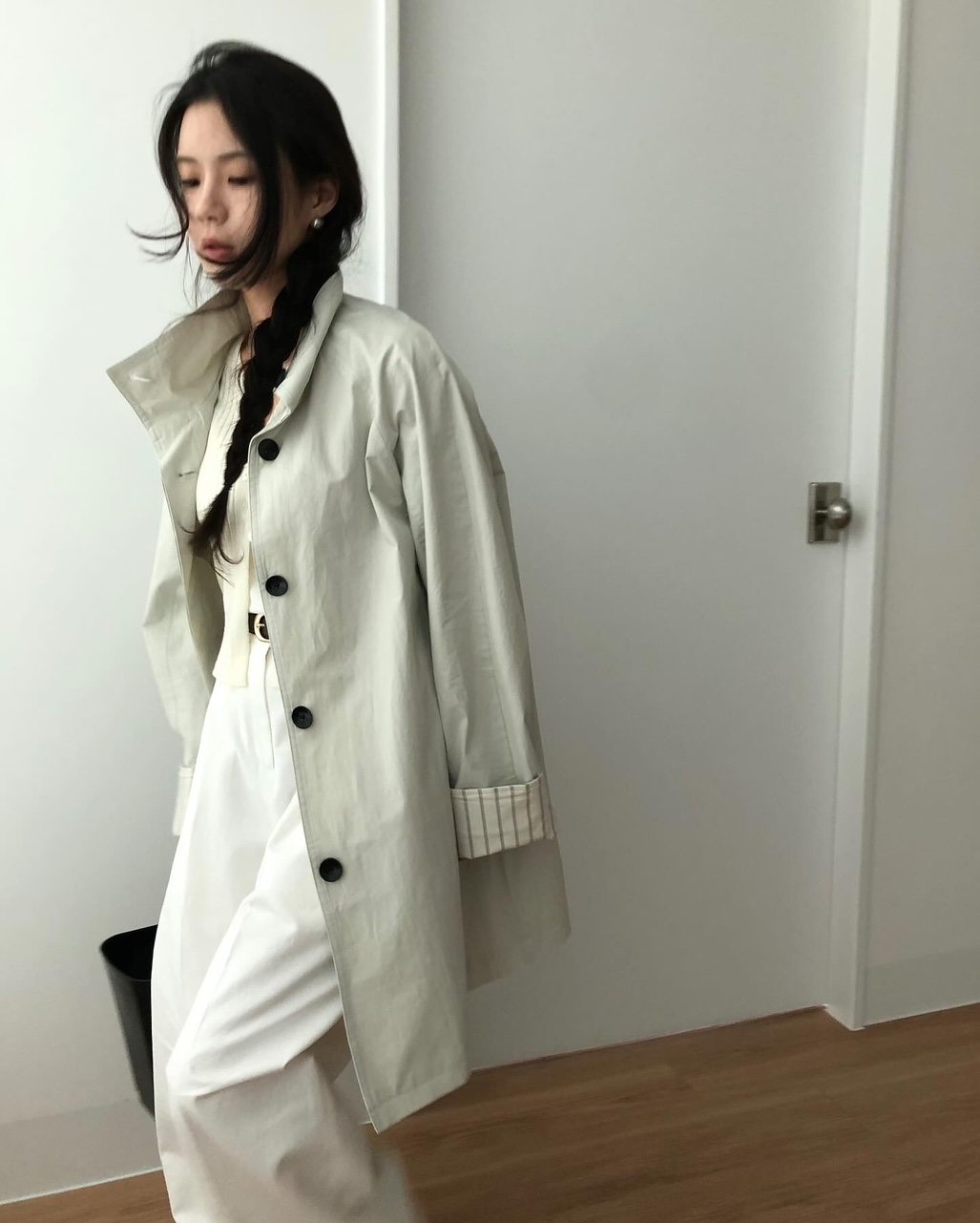 레비디 여성 스판 골지 크롭 레이어드 이너 하객룩 출근룩 오피스룩 브이넥 니트가디건 상세 이미지 32