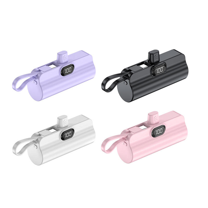 1+1 디스플레이 고속충전 도킹형보조배터리 5000mAh 기내보조배터리 C타입 8핀