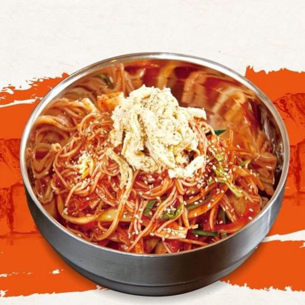 닭가슴살 초계 비빔국수 2팩 새콤달콤 쫄깃한 고명 면발 - 상품 이미지