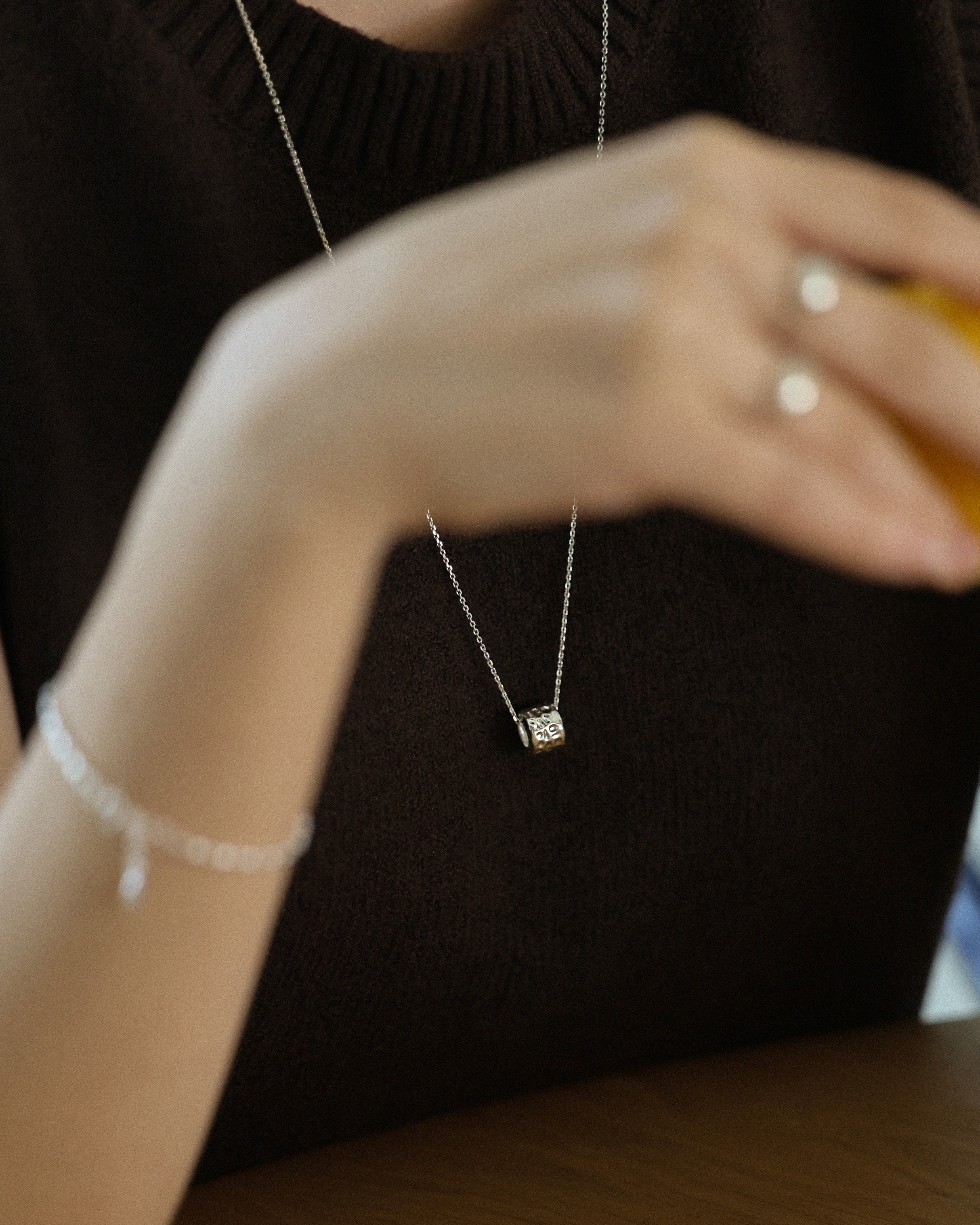 [92.5 silver] Zen ring necklace 상세 이미지 2
