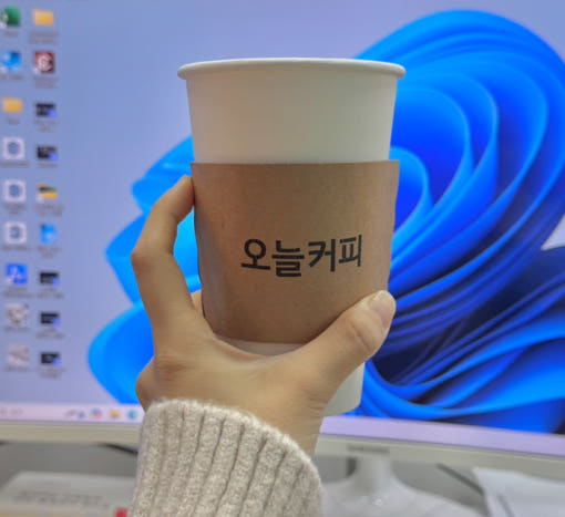 [8oz] 로고인쇄 주문제작 커피컵 컵홀더 8온스, 브라운, 1000개 - 상세 이미지 2