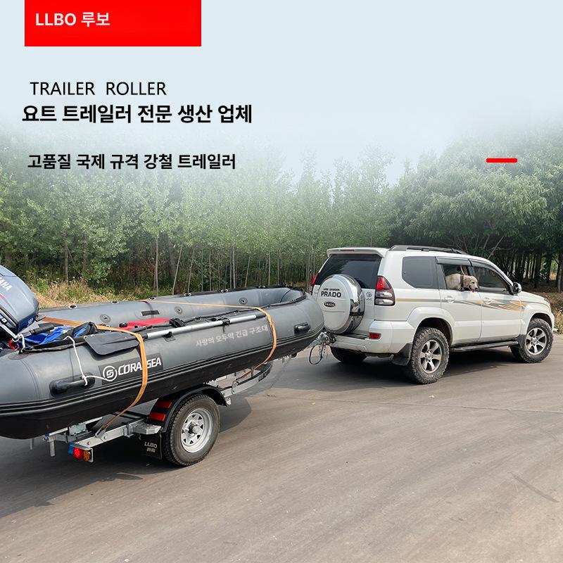 모터보트 트레일러 고무 낚시보트 레저보트 트레일러 콤비보트 바다낚시보트 FRP330AR  제트스키 윈치대 포함 - 상세 이미지 2
