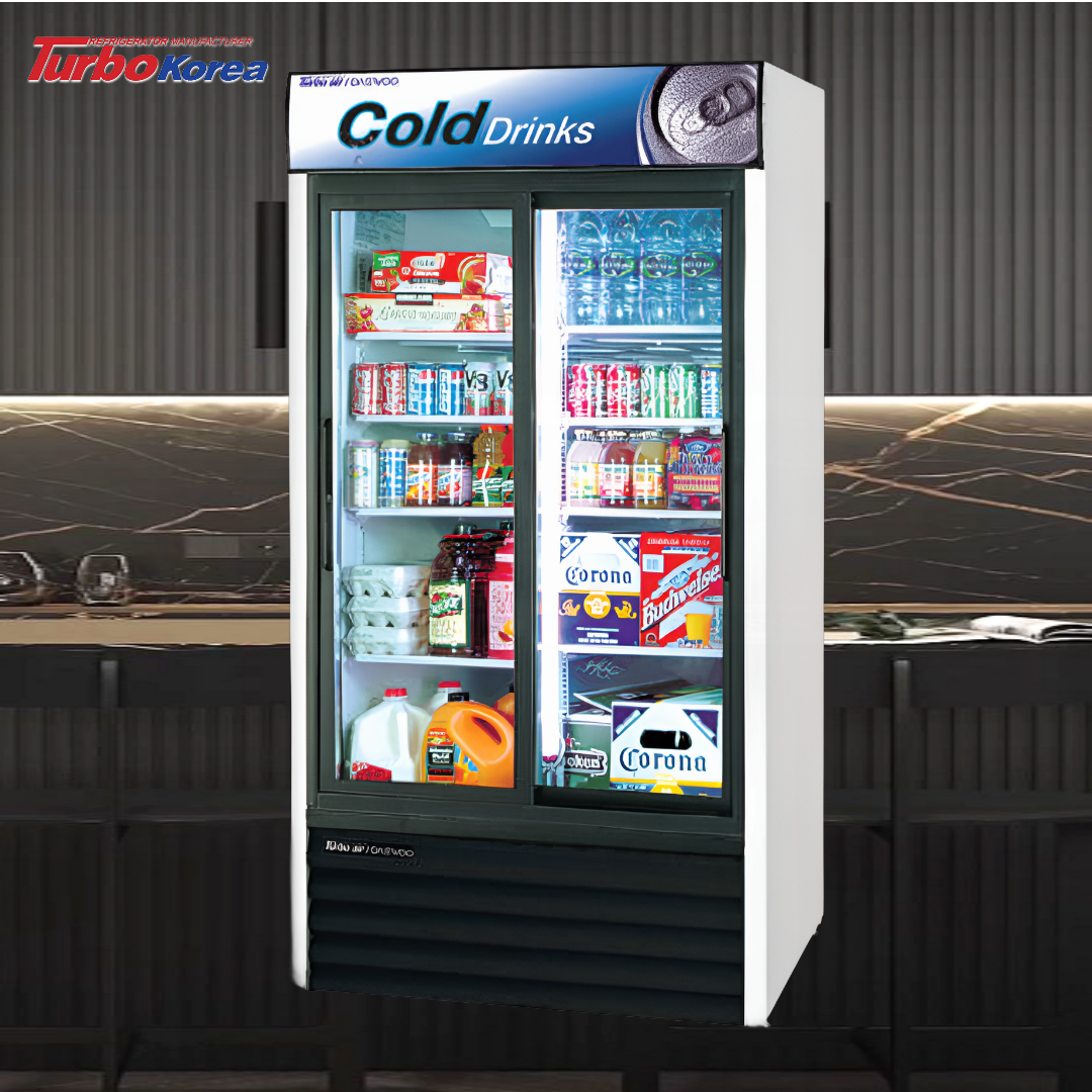 업소용음료냉장고 터보에어 주류 쇼케이스 카페 반찬 간냉식 FRS-1001RNRE 950L - 메인 이미지