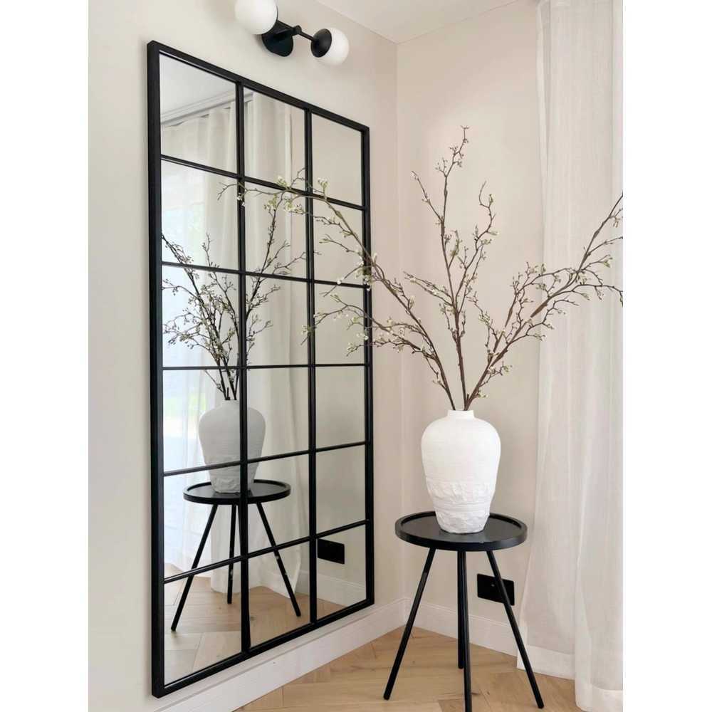 전신거울 사각 창문형 대형 와이드 카페 현관 빈티지 120x80CM - 상세 이미지 3