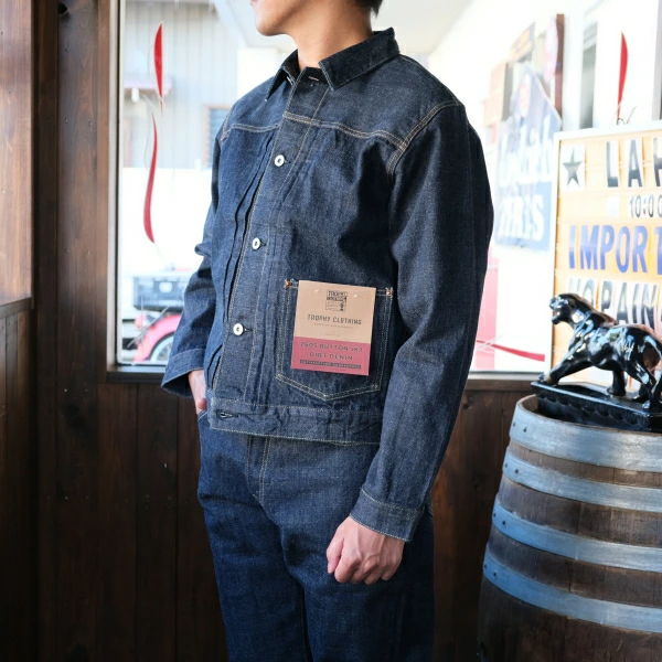 트로피 클로딩 TROPHY CLOTHING 버튼 재킷 다트 데님 Lot 2605 - 상세 이미지 5