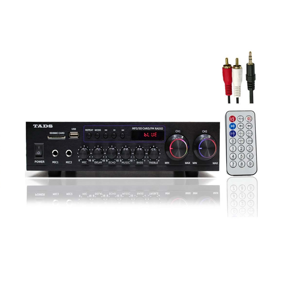 TADS 2채널 블루투스 앰프 160W 미니앰프 매장 카페 MK-120DG 이미지 1