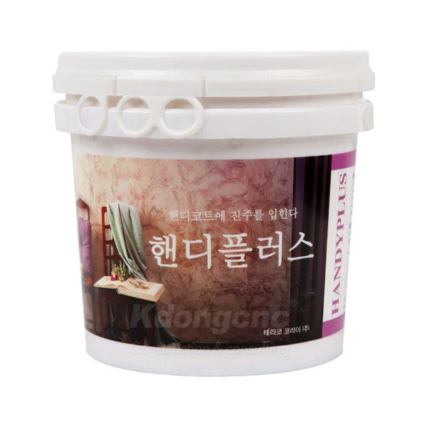 핸디플러스 4Kg 대용량 인테리어마감재 테라코 벽지 미장 DIY : 조지아투마켓