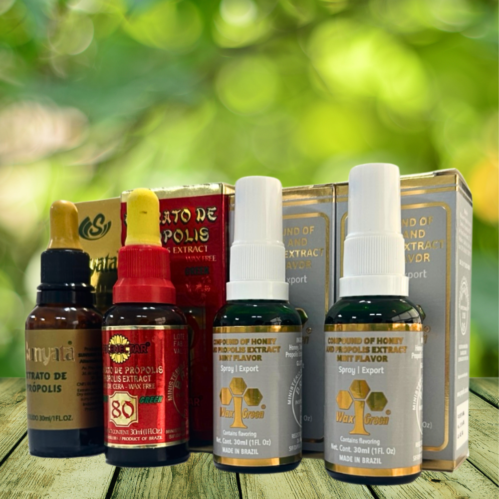 뿌리는 브라질 프로폴리스 원액 스프레이 스포이드 4병 묶음 액상  30ml