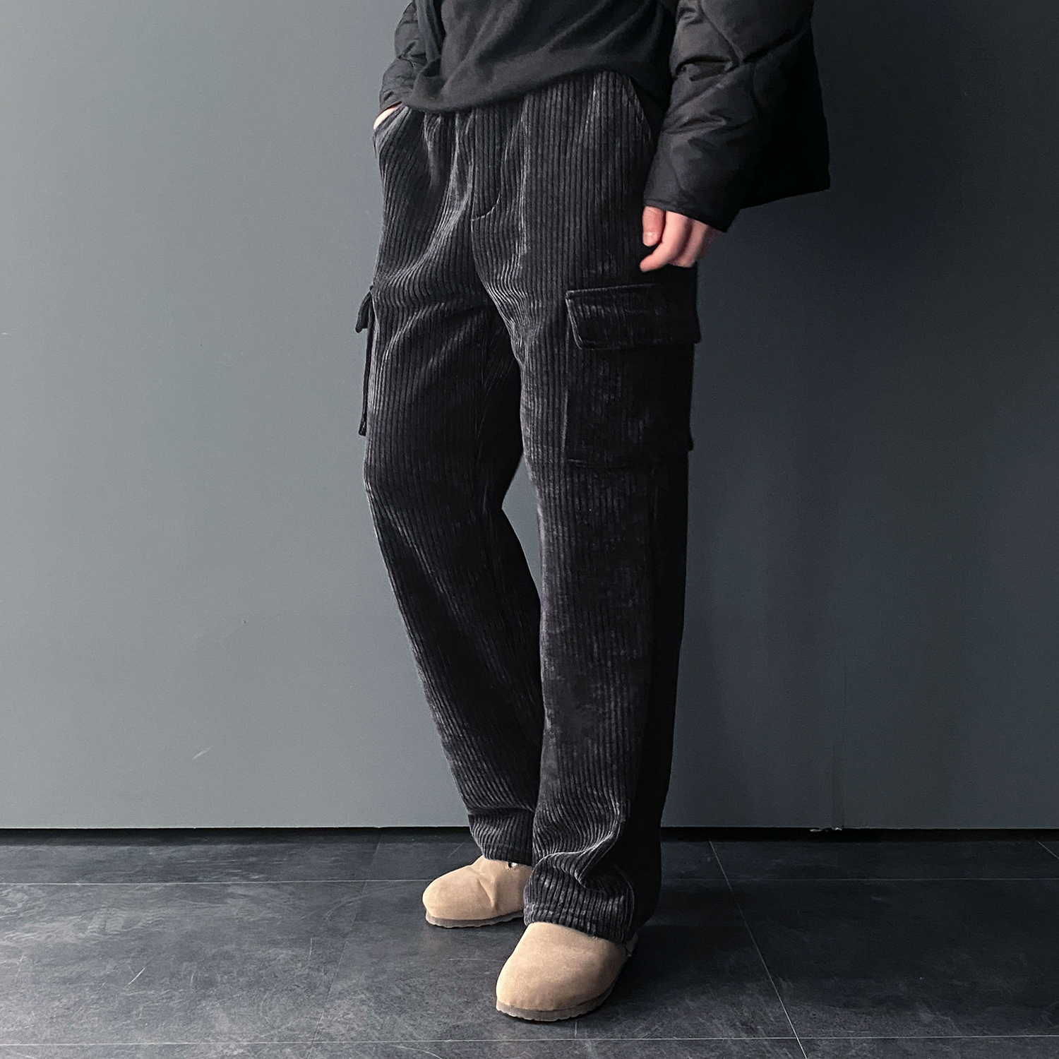 남성코듀로이팬츠 골덴바지 카고바지 - 상세 이미지 3