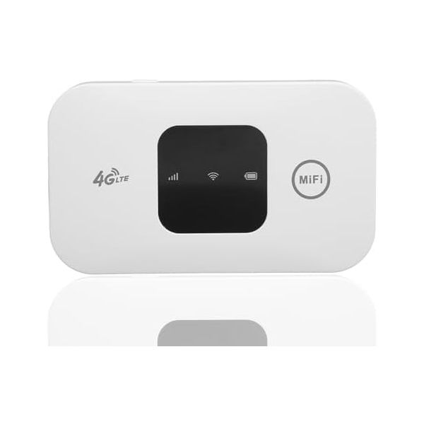 휴대용 wifi 공유기 수신기 라우터 모바일 핫스팟, 여행용 라우터, 10명의 사용자를 동시에 지원하는 포켓 디바이스, 2100mAh 대용량 배터리... 