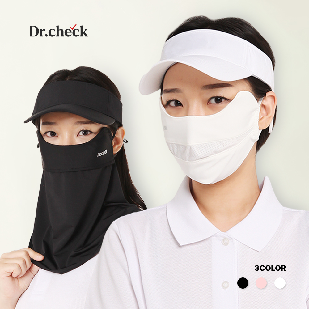 닥터체크 쿨마스크 얼굴햇빛가리개 여성골프마스크 낚시마스크 라이딩 복면 - 메인 이미지