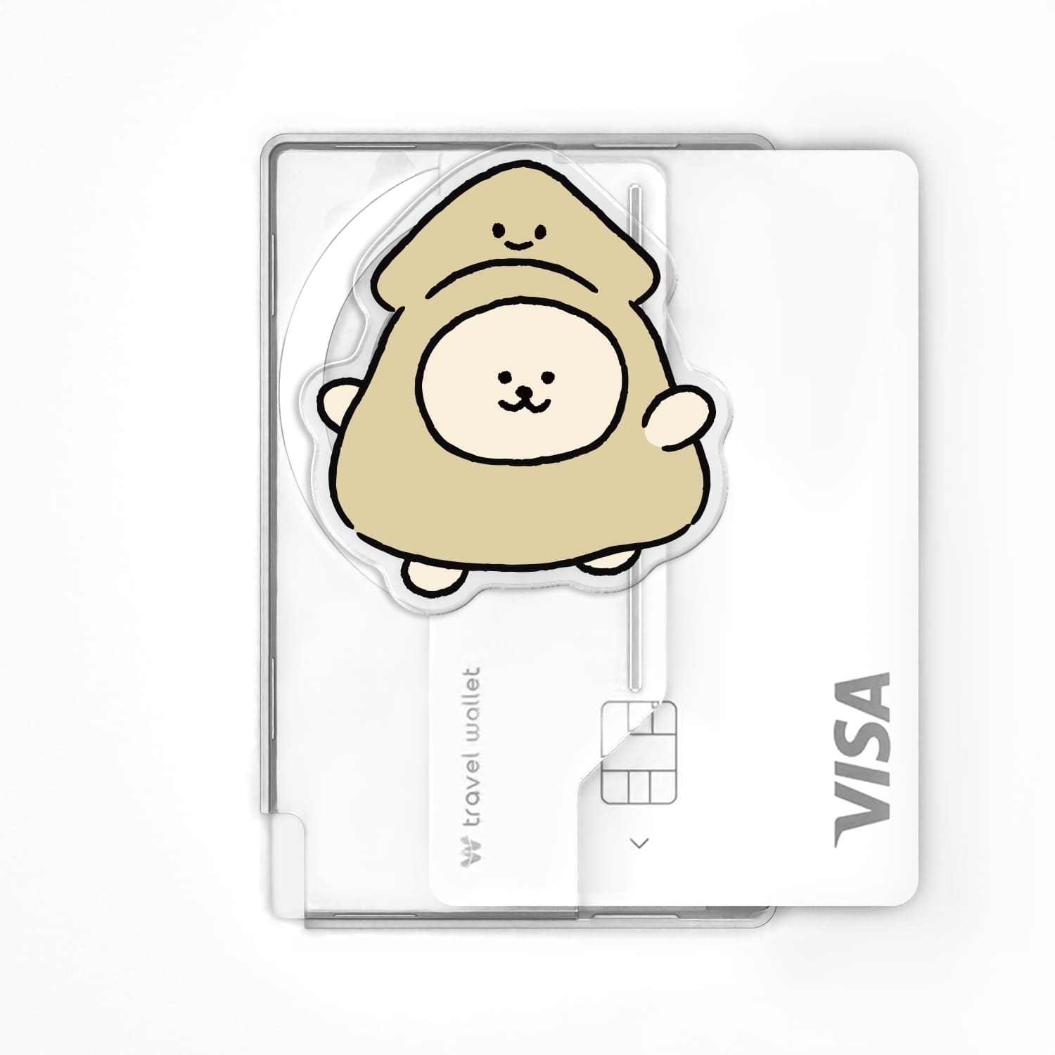 168cm 맥세이프 그립톡 카드지갑 올인포켓다리없징어 곰찌