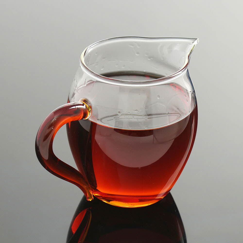 내열유리 숙우 350ml 레드 티용품 다도구 : 알파바이