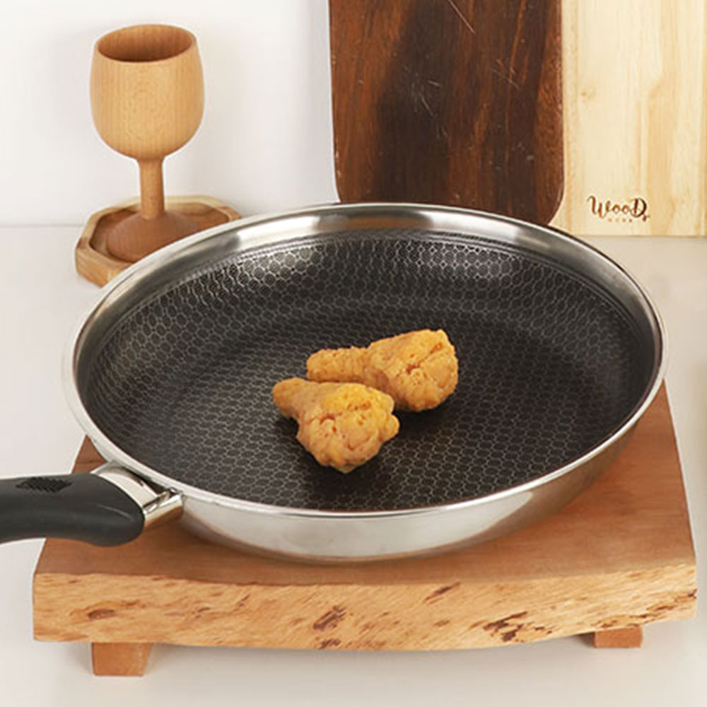 헤스타 세렌체 통3중 인덕션 후라이팬 스테인레스 스텐 고기불판 프라이팬 28cm 이미지 6