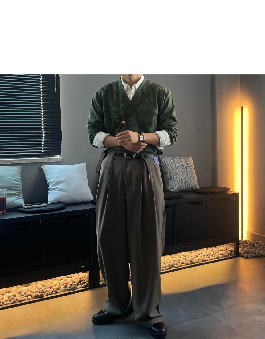 소프트 브이넥 가디건 6color 봄 가을 간절기 얇은 오버핏 상세 이미지 64