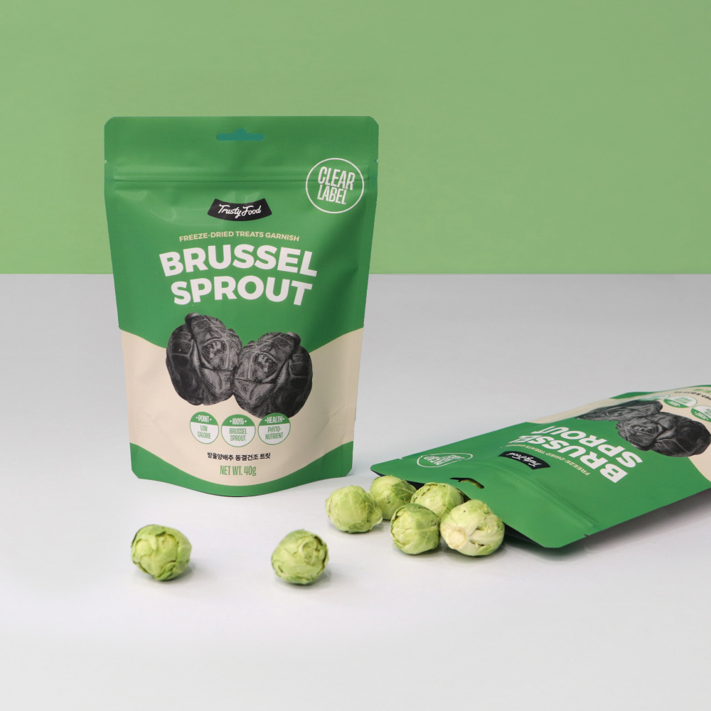 트러스티푸드 동결건조 가니쉬 방울양배추 40g_강아지 야채 채소 저칼로리 저알러지 장건강 다이어트 간식