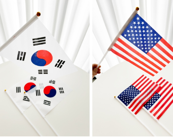미니태극기 미니성조기 미국깃발 한국깃발 - 메인 이미지