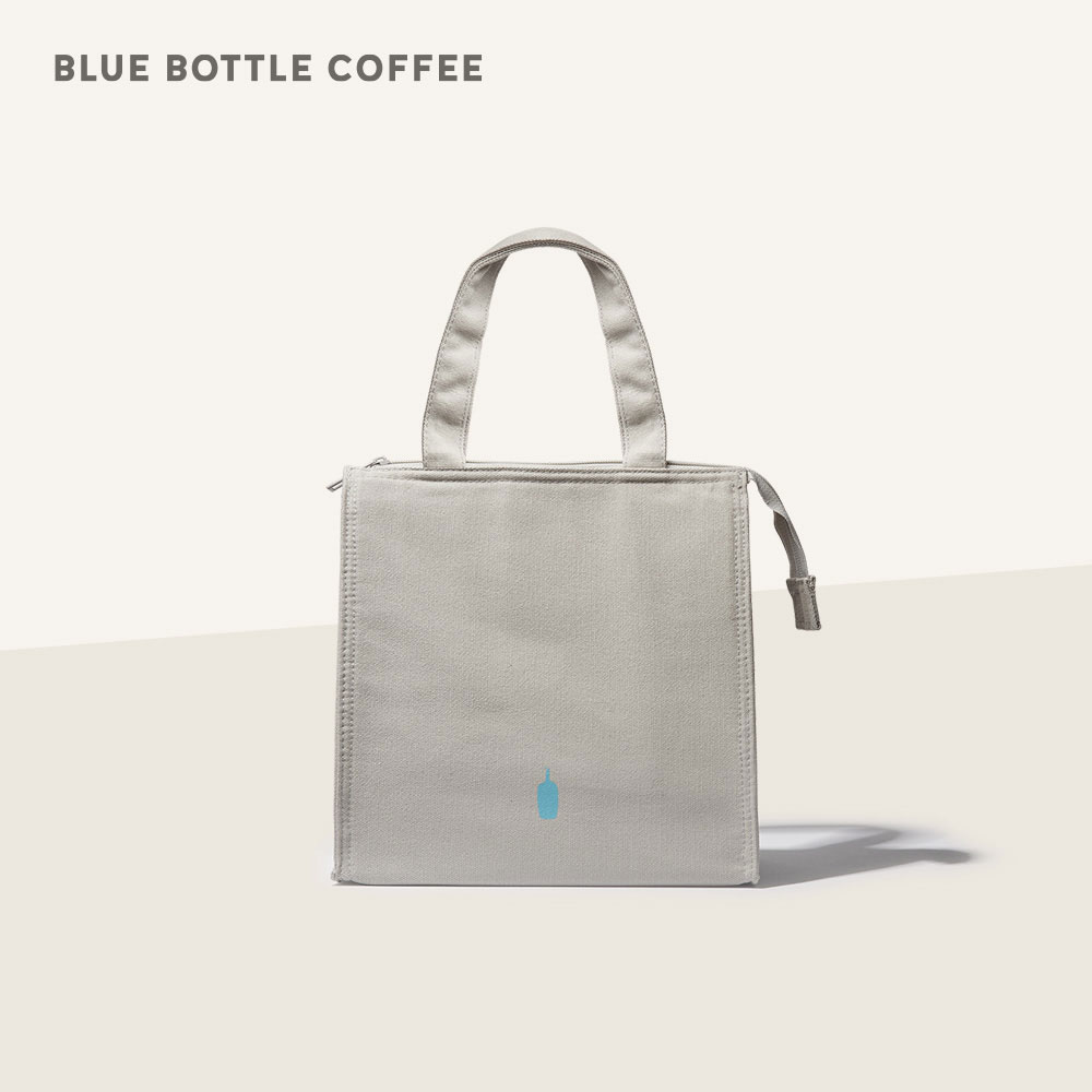 [공식] 블루보틀 그레이 코튼 쿨러백 Blue Bottle Grey Cotton Cooler Bag/피크닉/보냉가방 - 상품 이미지