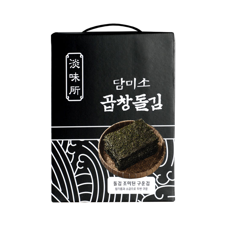 담미소 돌김 조미된 구운김 반속 / 전장김 5봉,50장 / 전남 무안 도리포 지주식 곱창김