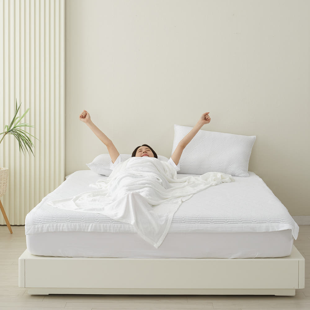 집앤콕 냉감패드 여름이불 침대 여름패드 고정밴드 SS