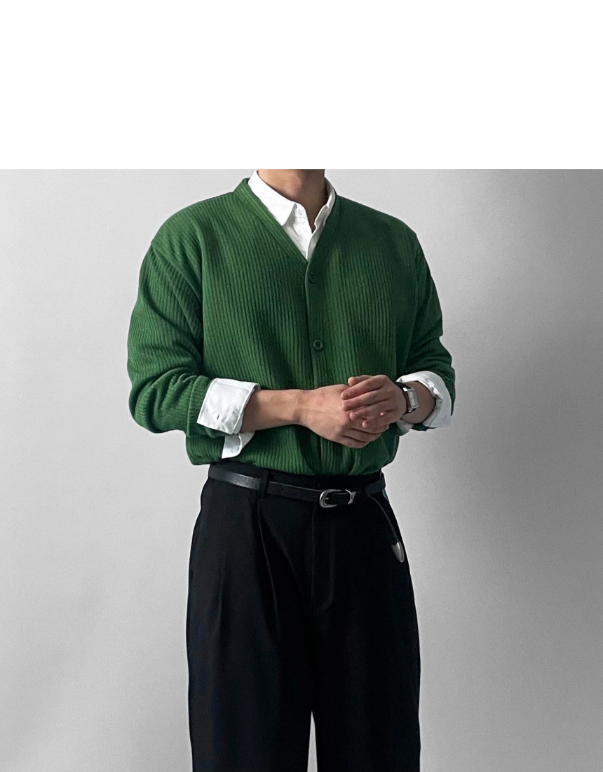 소프트 브이넥 가디건 6color 봄 가을 간절기 얇은 오버핏 상세 이미지 50