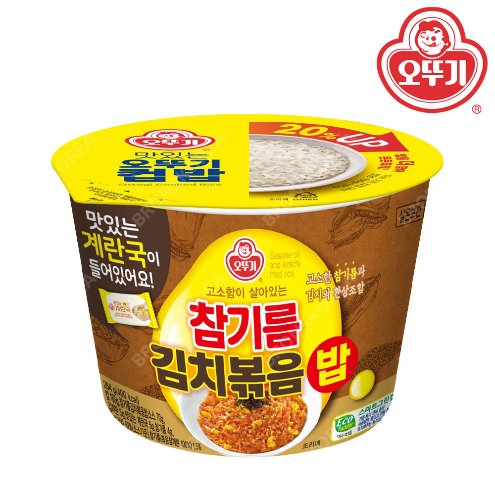 오뚜기 컵밥 참기름 김치볶음밥 계란국 외 33종 즉석밥 간편식품 : 브론스코리아