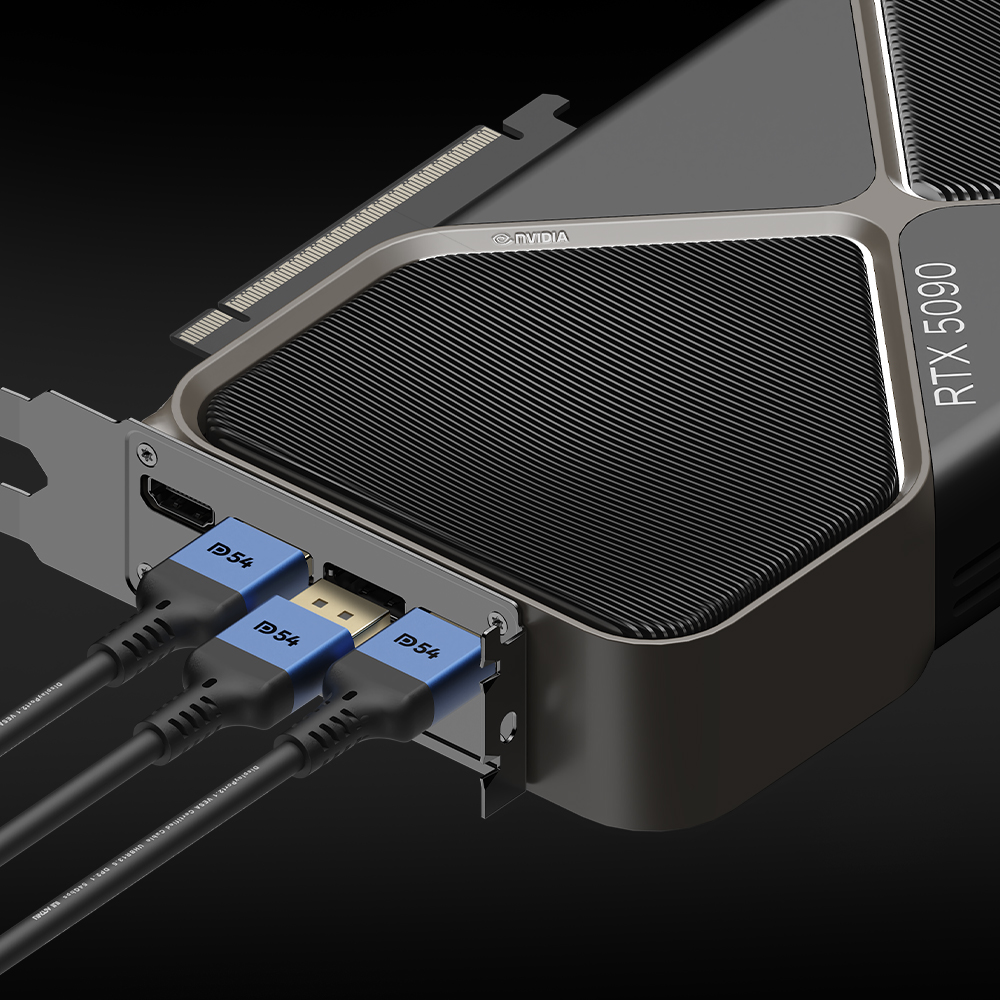 VESA 인증 DP to DP 2.1 DP54 16K DisplayPort 케이블 메탈 1m