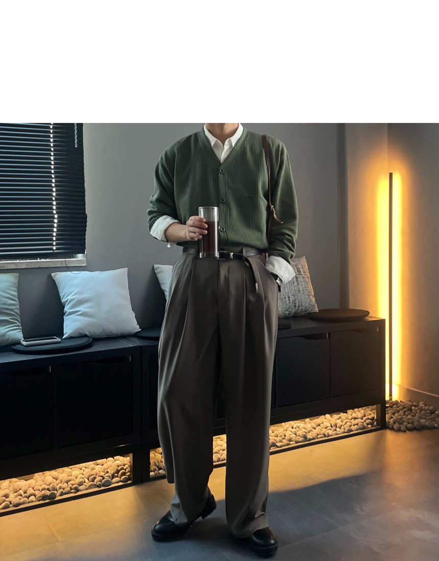 소프트 브이넥 가디건 6color 봄 가을 간절기 얇은 오버핏 상세 이미지 65