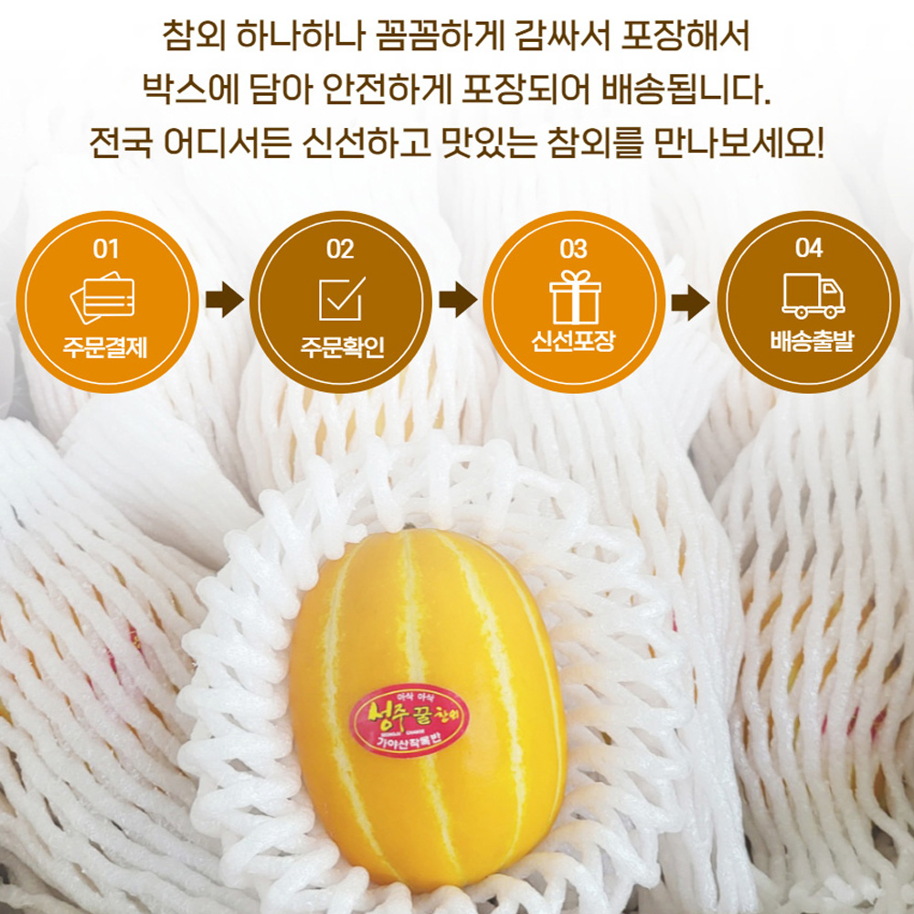 성주참외 꿀참외 산지직송 1kg2kg3kg 중과 가정용 5kg, 1개 이미지 7