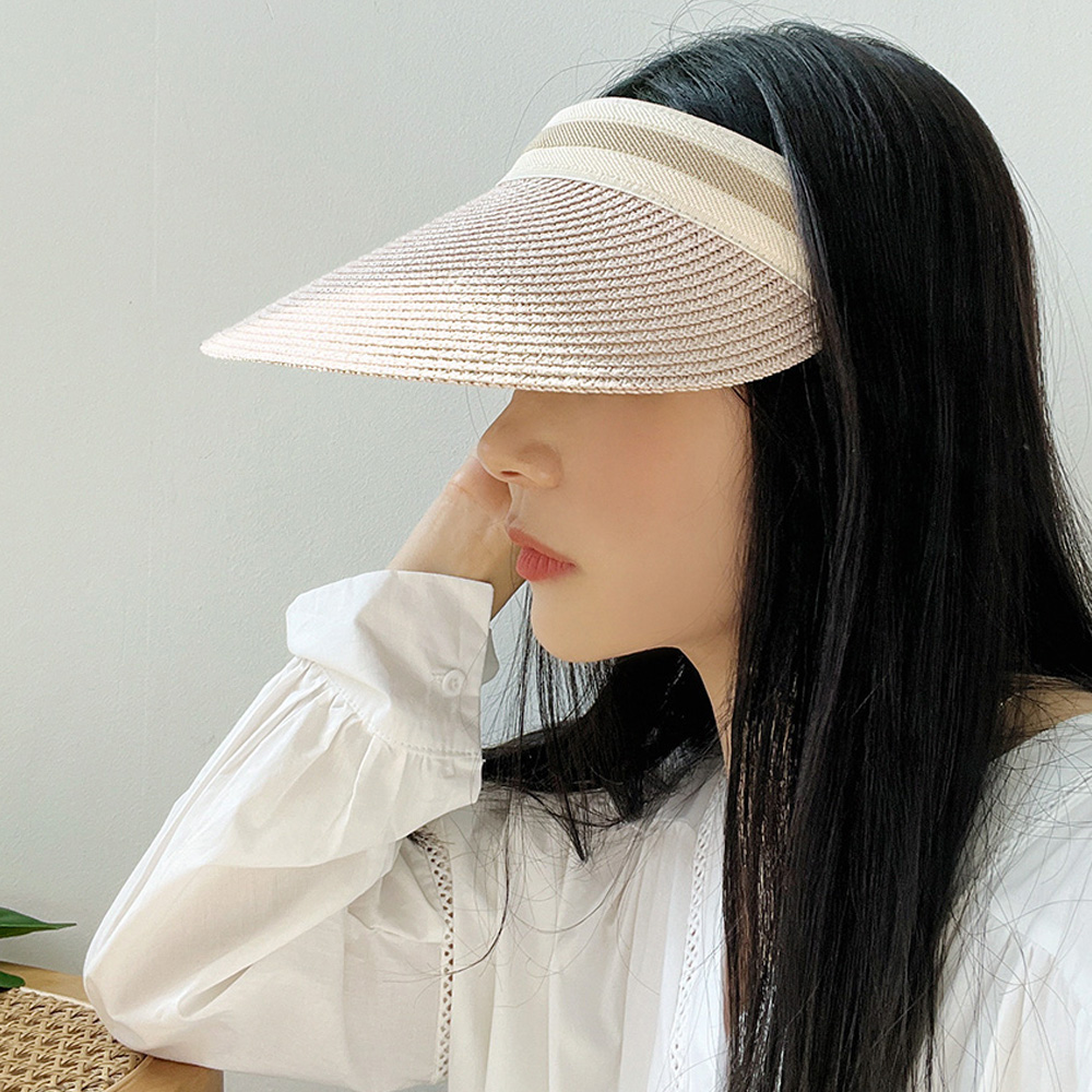 라탄 썬바이저 여성 썬캡 여름 모자 추천 헬렌 밀짚 모자 썬바이저 사용후기