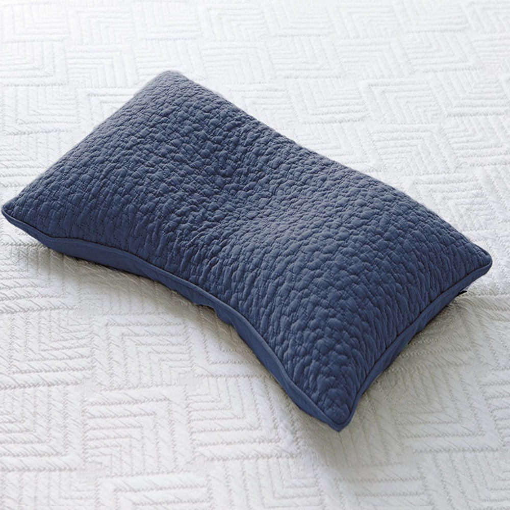 메밀베개 시원한베개 경추 목베개 편백나무 낮은 기본형-네이비, 30x50cm