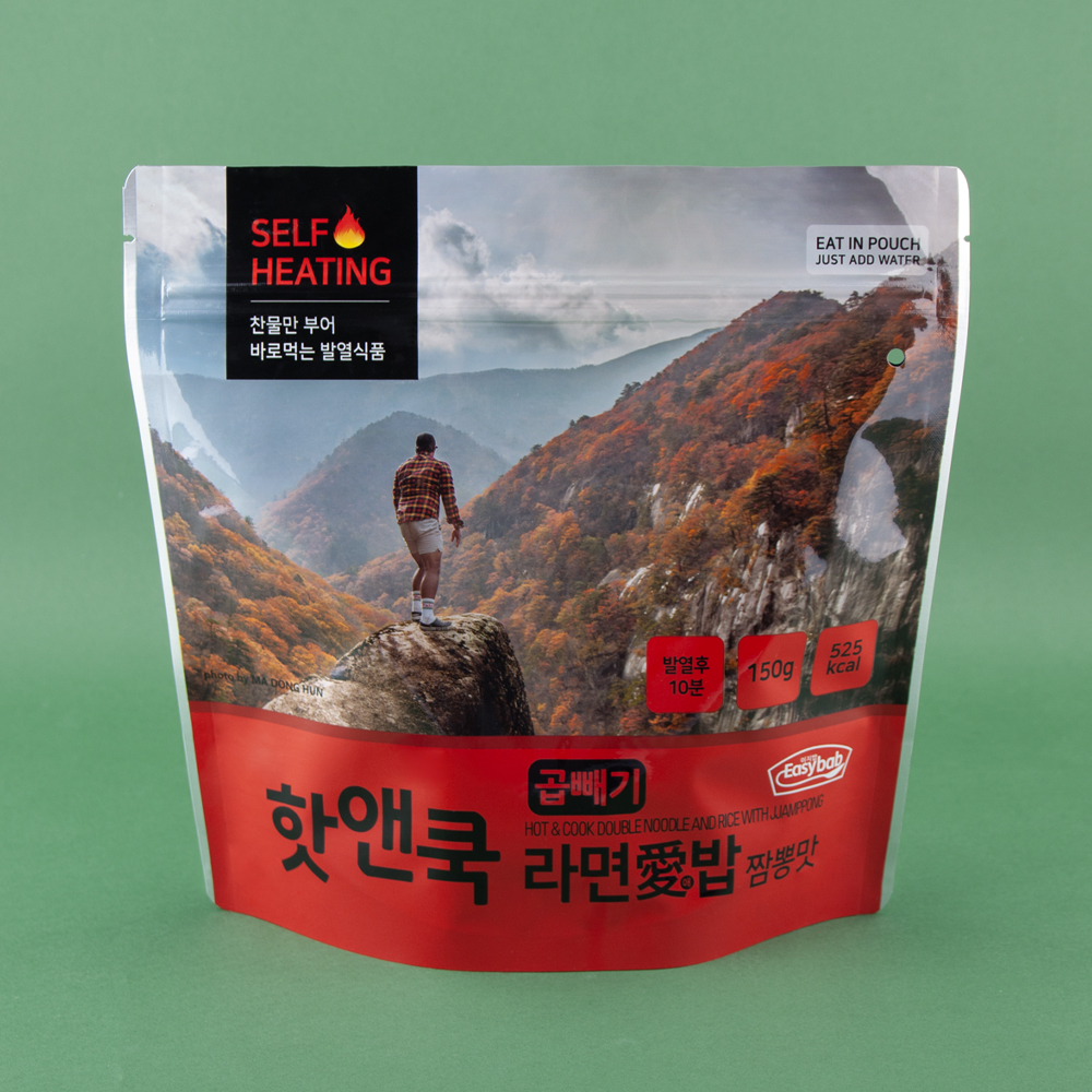 핫앤쿡 곱빼기 라면애밥 4개 랜덤 세트 대용량 비화식 발열도시락 비상식량 - 상세 이미지 4
