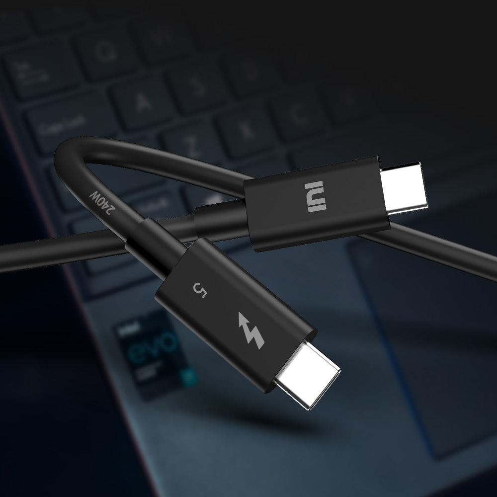 인텔 인증 썬더볼트5 240W 80Gbps 120Gbps 케이블 1m - 상세 이미지 5