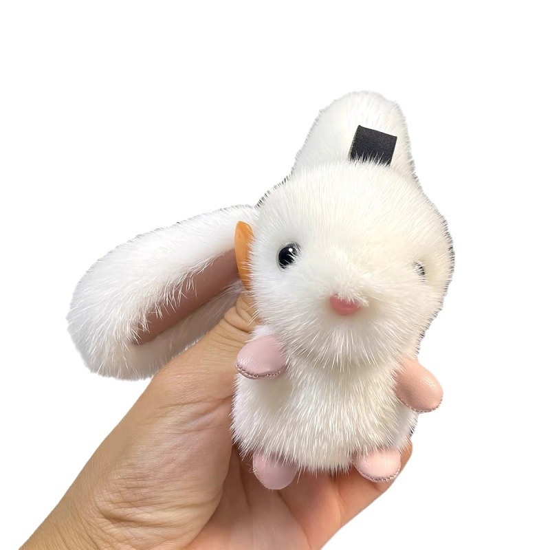귀여운 러블리 래빗 열쇠고리 인형 키링 가방 펜던트 11cm - 상세 이미지 5