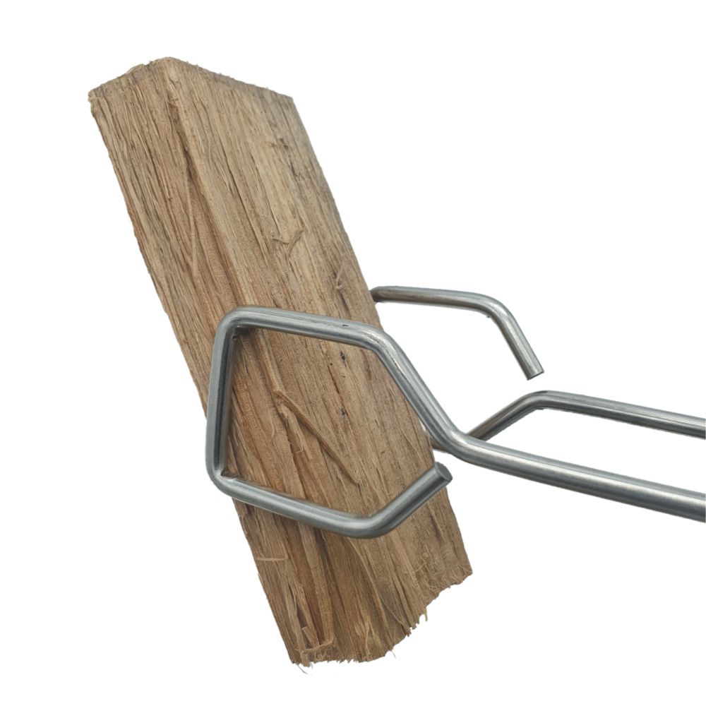 우주캠핑 숯집게 35cm 숯 장작 집게 스틸 철제 - 상세 이미지 2