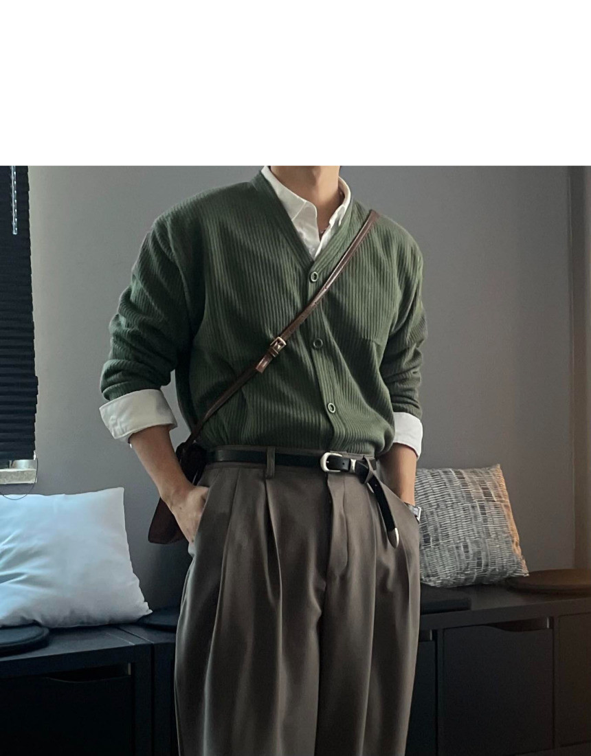 소프트 브이넥 가디건 6color 봄 가을 간절기 얇은 오버핏 상세 이미지 61